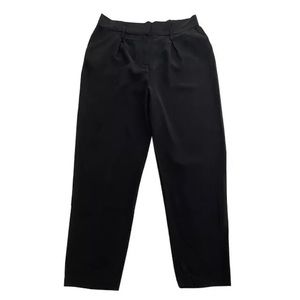 Socialite Black Lycocell High Paper Bag Waisted Pants